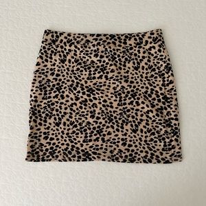 Leopard print skirt